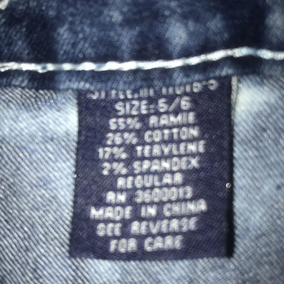 VIP high waisted distressed acid wash wrinkle look Y2K jeans size 5/6 - Picture 4 of 8